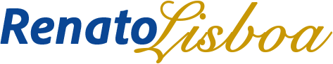 logo renato lisboa azul com dourado
